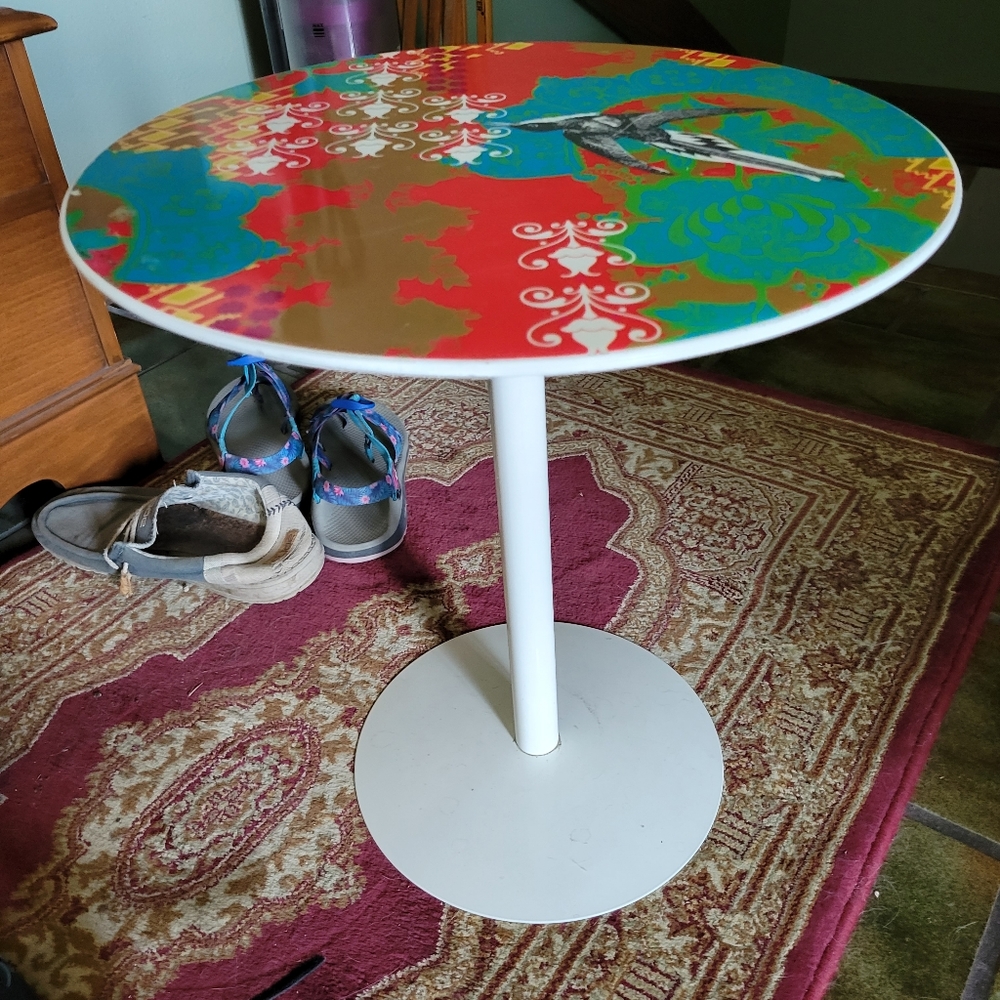 Small metal table